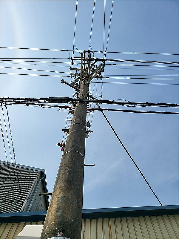 引込高圧耐火ケーブル改修工事施工後
